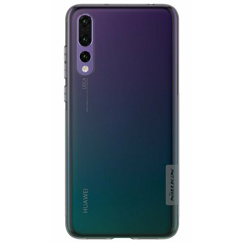 Накладка Nillkin Nature TPU Case силиконовая для Huawei P20 Pro прозрачно-черная накладка nillkin nature tpu case силиконовая для huawei p20 lite nova 3e прозрачно черная