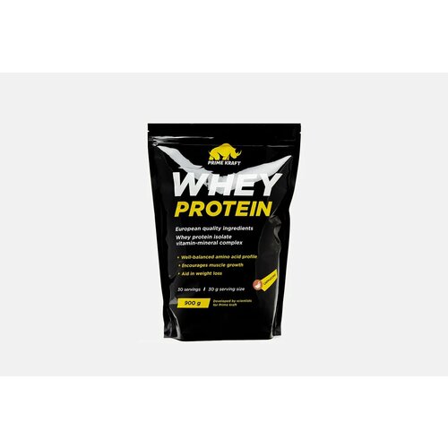 Протеин Prime Kraft Whey, 900 гр, капучино протеиновый коктейль молочный шоколад prime kraft whey protein 900 гр