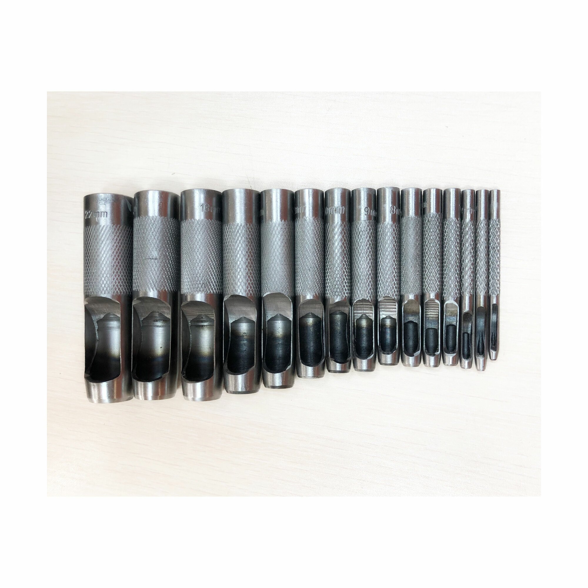 Набор просечек пробойник 15 предметов 2 - 22 мм — фото 1