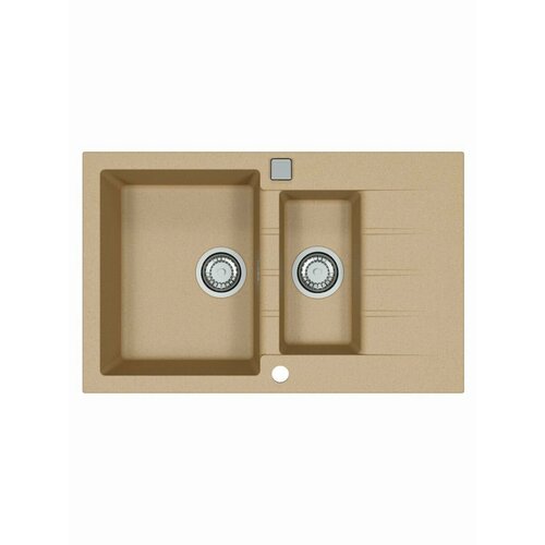 Мойка ALVEUS GRANITAL CADIT 70 BEIGE - G55 790 X 500;1х в комплекте с сифоном