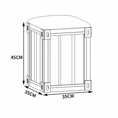 Банкетка серии Industrial Furniture 35 см выбор цвета при заказе 12870₽