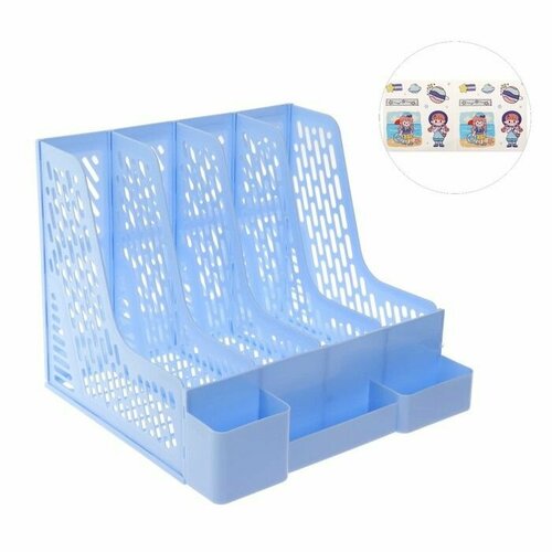 Органайзер-подставка настольный Universal 325 x 304 x 263 см голубой 1823₽