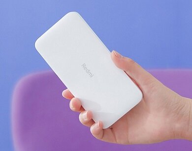 Портативный аккумулятор Xiaomi Redmi Power Bank с кабелем, 10000 mAh, белый, упаковка: коробка