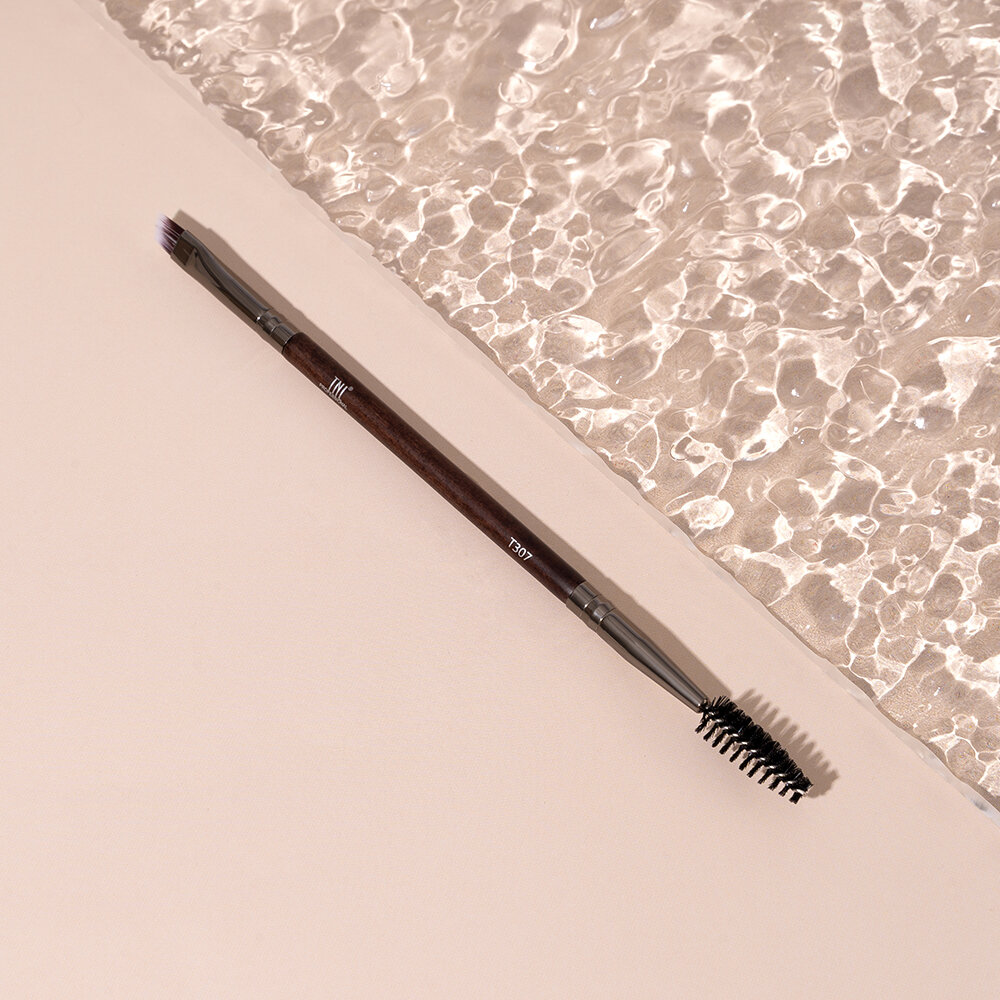 фото TNL, кисть таклон для бровей и подводки с щеткой (Т307)