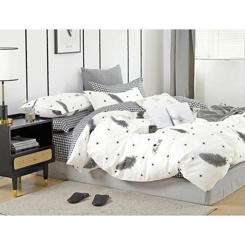 Комплект постельного белья евро сатин твил 100 хлопок 2 наволочки 5600₽