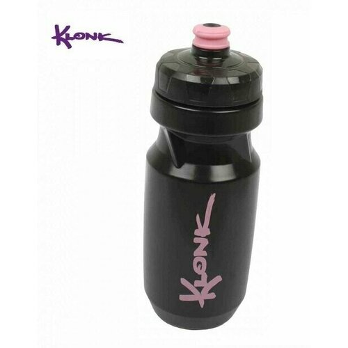 Бутылочка велосипедиста полимерная KLONK 650 мл черныйрозовый 780₽