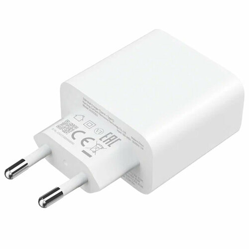 Сетевое зарядное устройство Mi 33W Wall Charger (Type-A+Type-C) AD332EU (White) qc3 0 20w usb type c charger quick charge mobile phone charger for iphone 12 samsung xiaomi ipad huawei 2 ports wall chargers