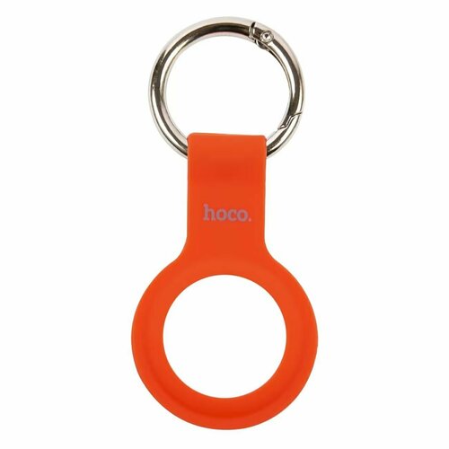 Чехол-брелок Hoco для AirTag силикон+металл, красный, УТ000025633 брелок силикон металл