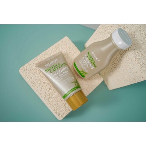 Набор дорожный для волос с биотином и кофеином Beaver шампунь 60 мл и кондиционер 40 мл 660₽