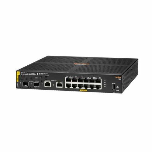 HPE Коммутатор JL679A HPE Aruba 6100 Managed 12G Class4 PoE 139W 2SFP+ Switch Aruba 6100 12G CL4 2SFP+ 139W Swch