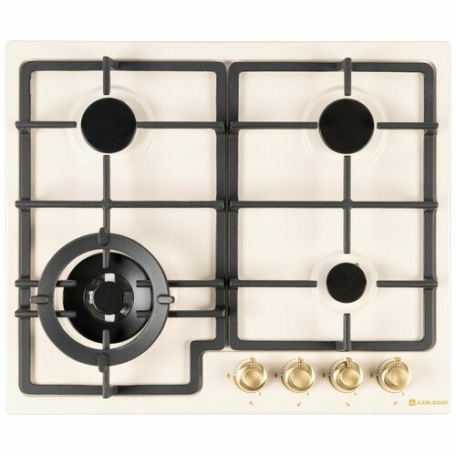 Варочная панель газовая AXELDORF GH-0615 эмаль ретро дизайн газ-контроль чугунная решетка 2349900₽