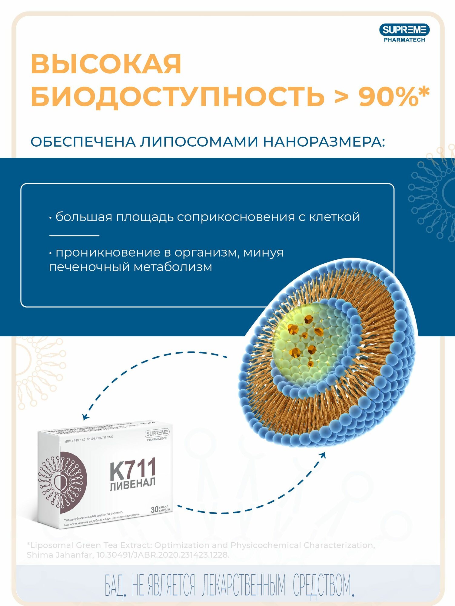 Бад Источник Минеральных Веществ Липосомальный Комплекс K711 Ливенал суприм фарматек