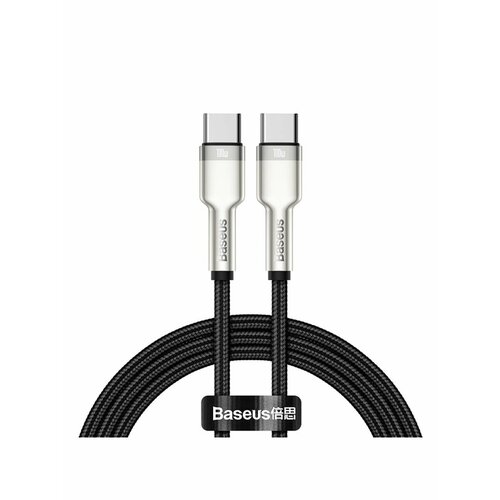 Кабель USB-C Cafule Series Metal Type-C 100W 1 м черный, бежевый, красный