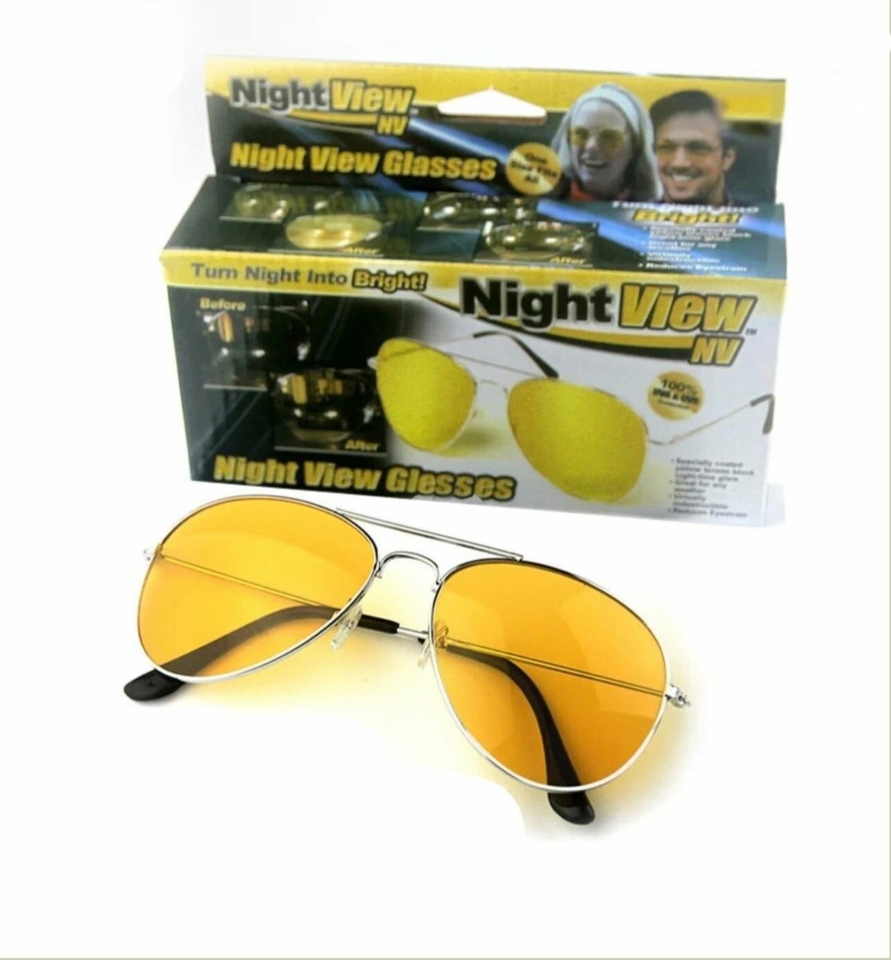 Антибликовые очки для вождения NIGHT VIEW GLASSES