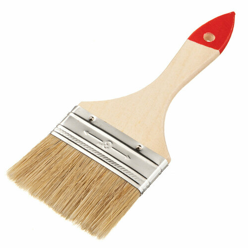Кисть плоская натуральная щетина 75х8 мм для эмалей и лаков на алкидной основе 380₽