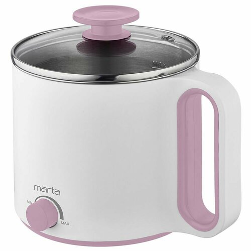 Мультиварка MARTA MT-MC4337A с функцией поддержания тепла 17л рисоварка белыйрозовый 273700₽