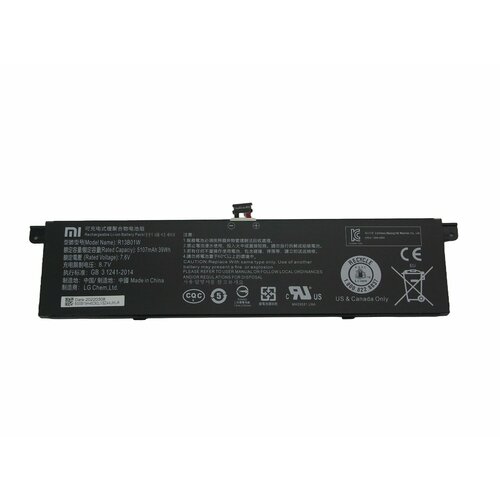 Аккумулятор для Xiaomi Air 133 R13B01W R13B02W 39Wh 5107mAh 76V BAT-XMI-01 3511₽