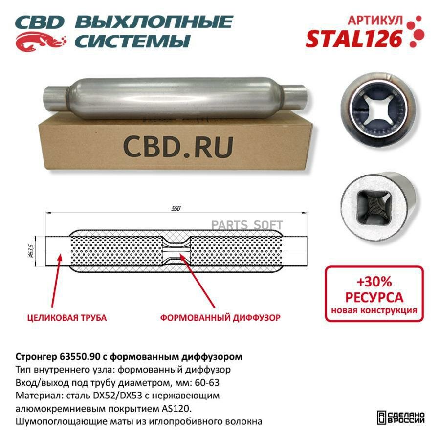 CBD STAL126 Стронгер 65550.90 с перфорированным диффузором. CBD. STAL126
