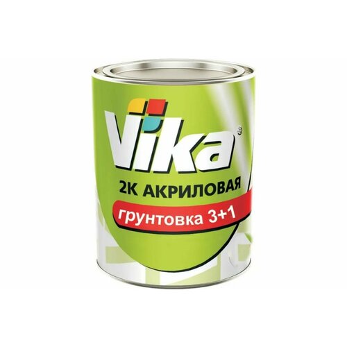 Грунт акриловый, Vika, 209567, 3+1 HS серый, 1,0 кг+ 0,2 кг