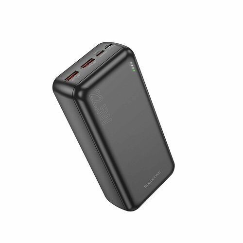 Внешний аккумулятор Borofone BJ38B 22.5W+PD20W, 30000mAh, Micro/Type-C, 2USB/Type-C, черный, 1 шт