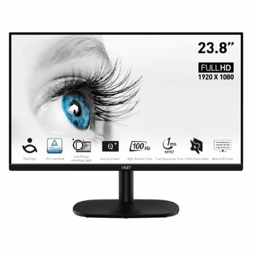 Монитор MSI PRO 238 MP245V черный VA 1920x1080 100Hz 4ms 169 40001 300cd 178178 D-Sub HDMI 1748600₽