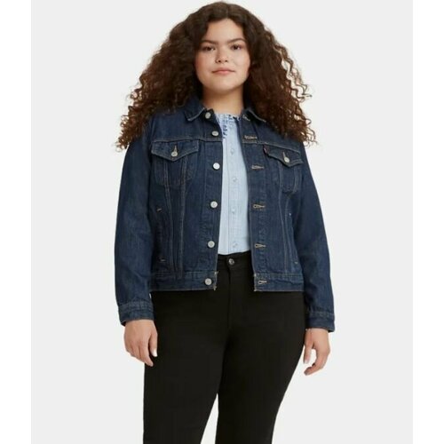 фото Куртка джинсовая levi's trucker, размер xxs, синий