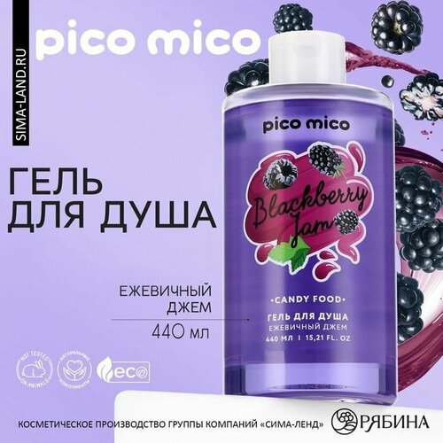 Гель для душа 440 мл аромат ежевичного джема PICO MICO 637₽