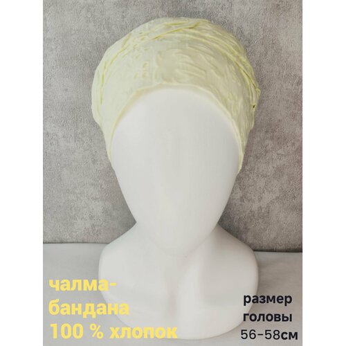 фото Бандана , размер 56-59, желтый fedor accessories