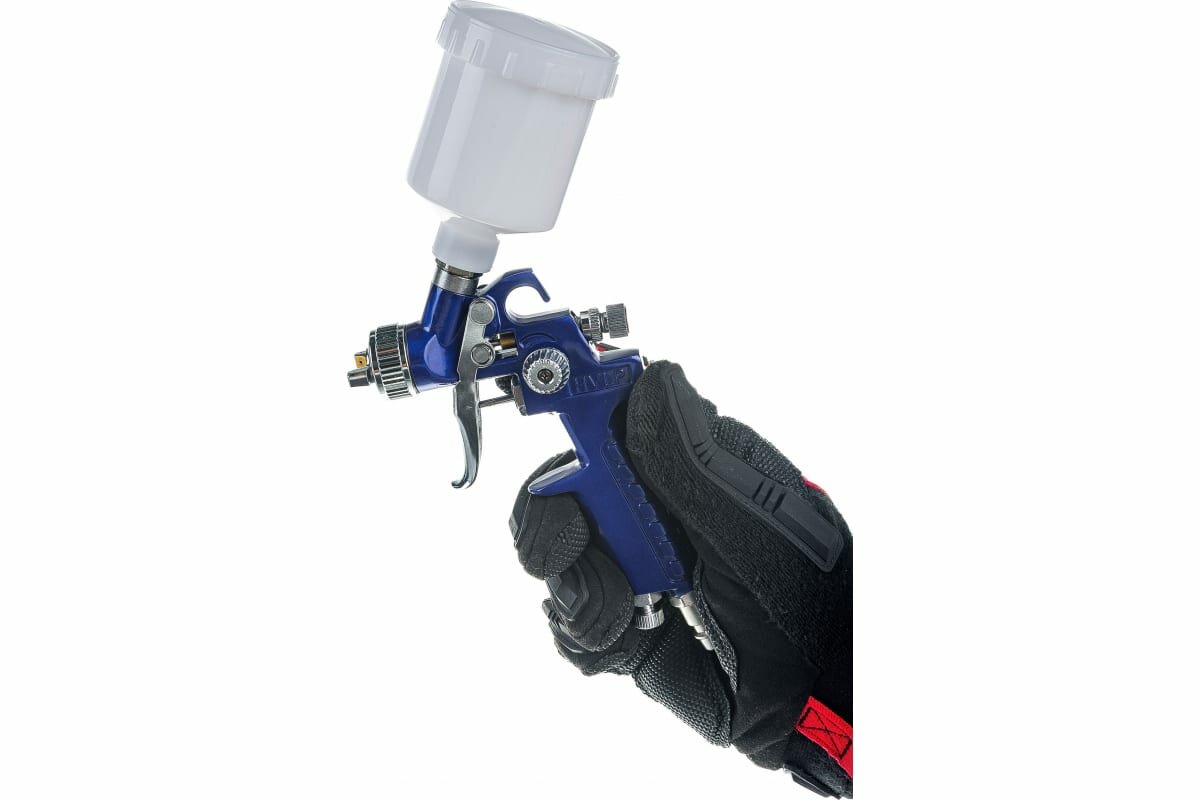 фото Pegas pneumatic Мини-краскопульт пневматический H2000A HVLP 1mm 2748