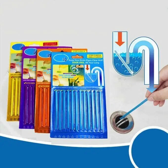 Очищающие палочки SANI STICK, для водосточных труб, антибактериальные, 100г