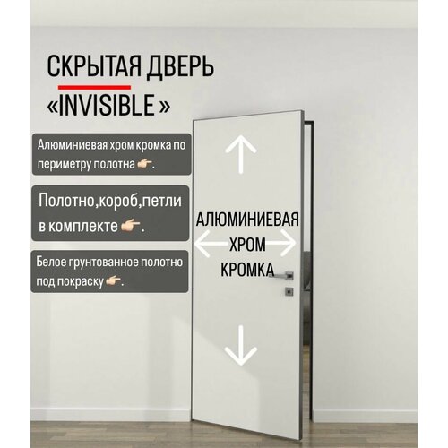 Комплект скрытой двери в алюм кромке invisible подкраску Размер 2000х600 комплект 25000₽
