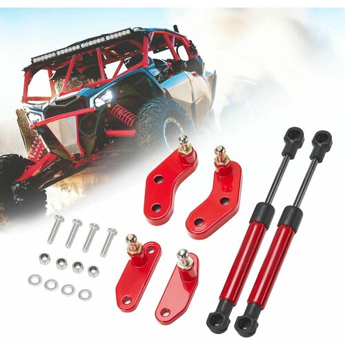 Газовые амортизаторы-доводчики дверей красные Cam-Am Maverick X3 Kemimoto B0102-00601RD