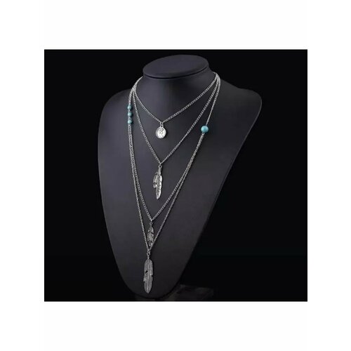 Колье ZULTANIT, бирюза, серый