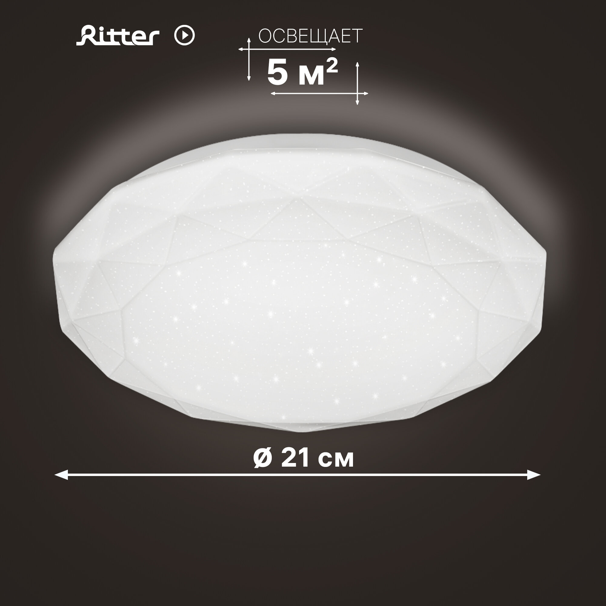 фото Настенно-потолочный светильник Ritter 52100 6