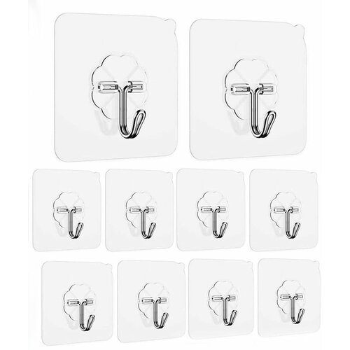 Крючок для ванной настенный самоклеящийся 10 шт Крючок для ванной 315₽