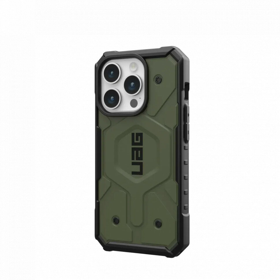 Чехол UAG Pathfinder для iPhone 15 Pro с MagSafe, Оливковый (Olive Drab)