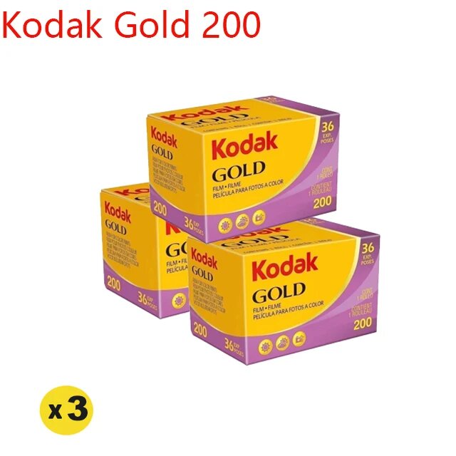 Фотокамера Kodak Gold 200 35 мм, 3 Rolls