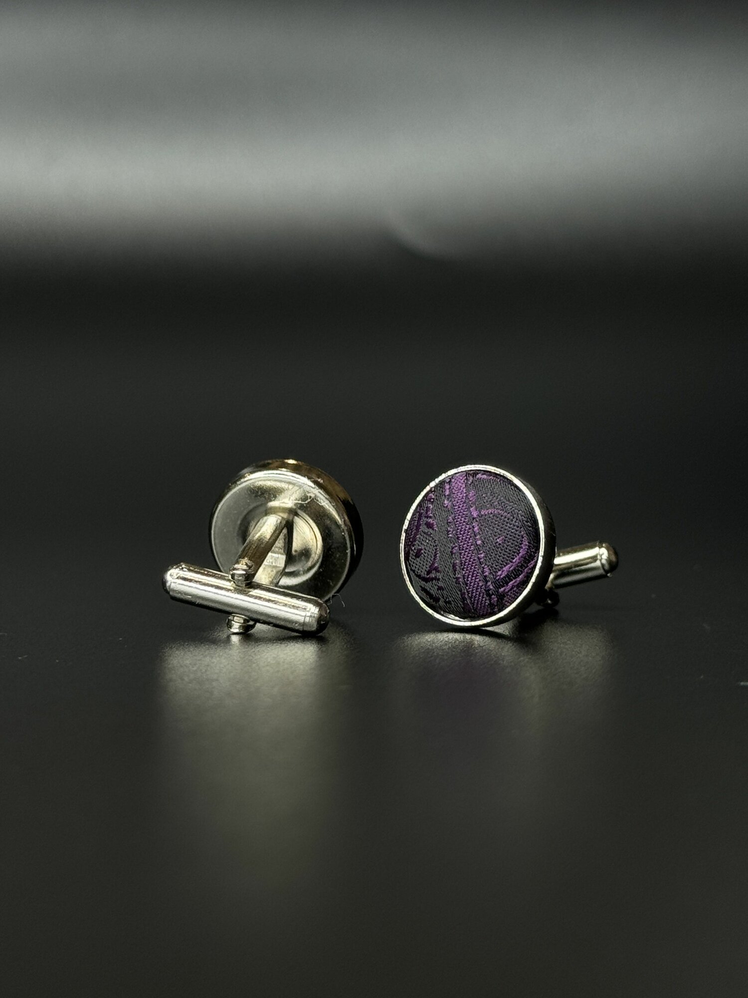 Запонки Tonali Baie, черный/фиолетовый — фото 1