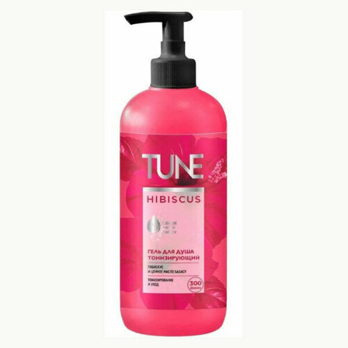 Гель для душа TUNE тонизирующий с дозатором Гибискус 500 мл 256₽