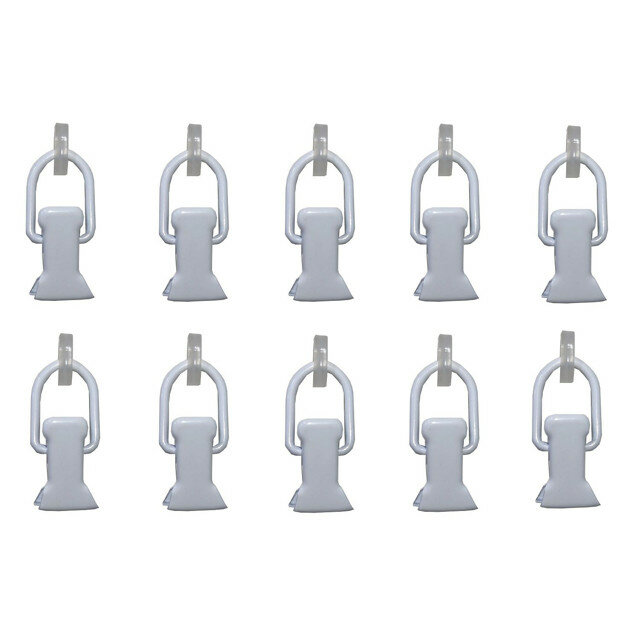 Зажим арт-декор на струну и трос 10шт металл белый арт. А. З. М. С.10. А2