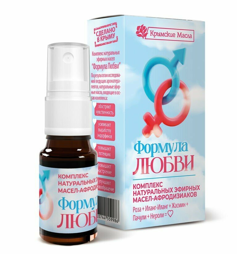 Смесь эф. масел "Формула Любви" 10 мл спрей