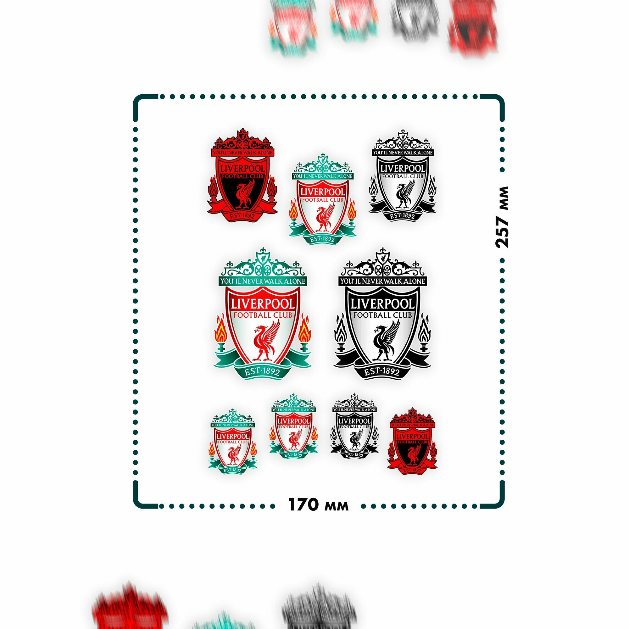 Термонаклейка на одежду Ливерпуль — фото 1