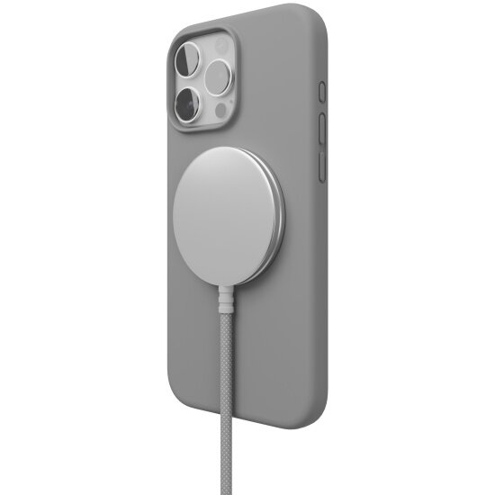 Чехол Vlp для Apple iPhone 16 Pro Max, Aster Case с MagSafe, серый — фото 1
