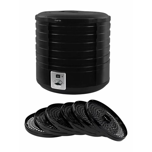 Дегидратор сушилка для овощей электросушилка MARTA MT-1882 6 поддонов черный жемчуг 8473₽