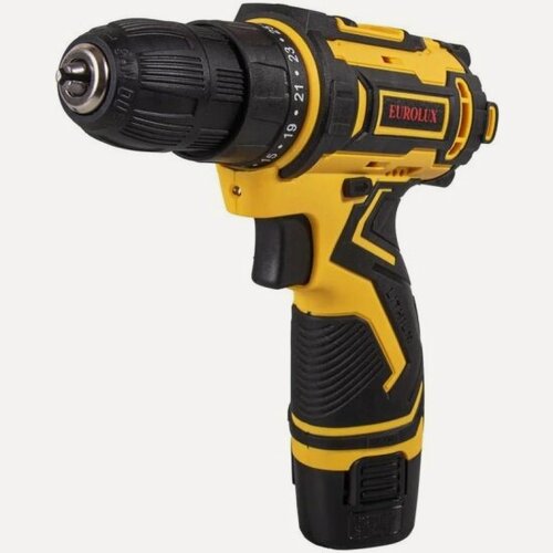 Изображение товара Дрель-шуруповерт аккумуляторная Eurolux ДА-12/2-1Li