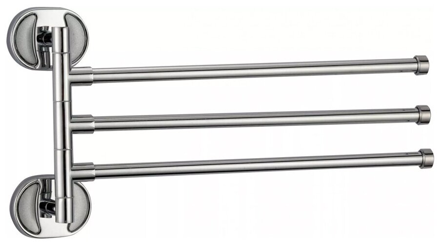 Полотенцедержатель поворотный Potato Genus P2913 тройной хром
