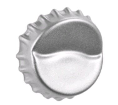 Крючок крышка от бутылки ANTARTIDEE APPENDINI 1180 AL RAG L глянцевый алюминий