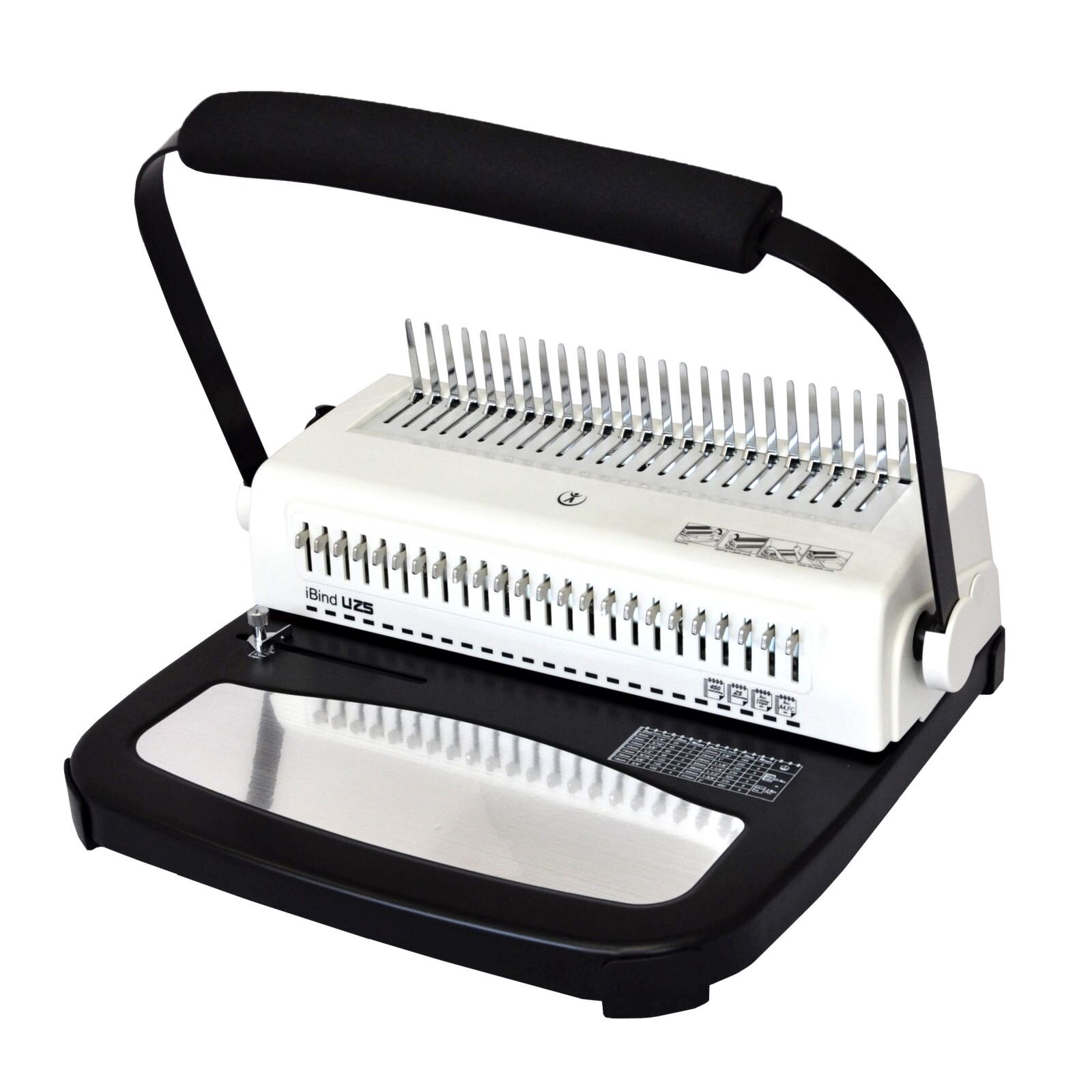 Машина переплетная на пластиковую пружину iBind U25, перфорация до 25 листов, переплет - до 500 листов