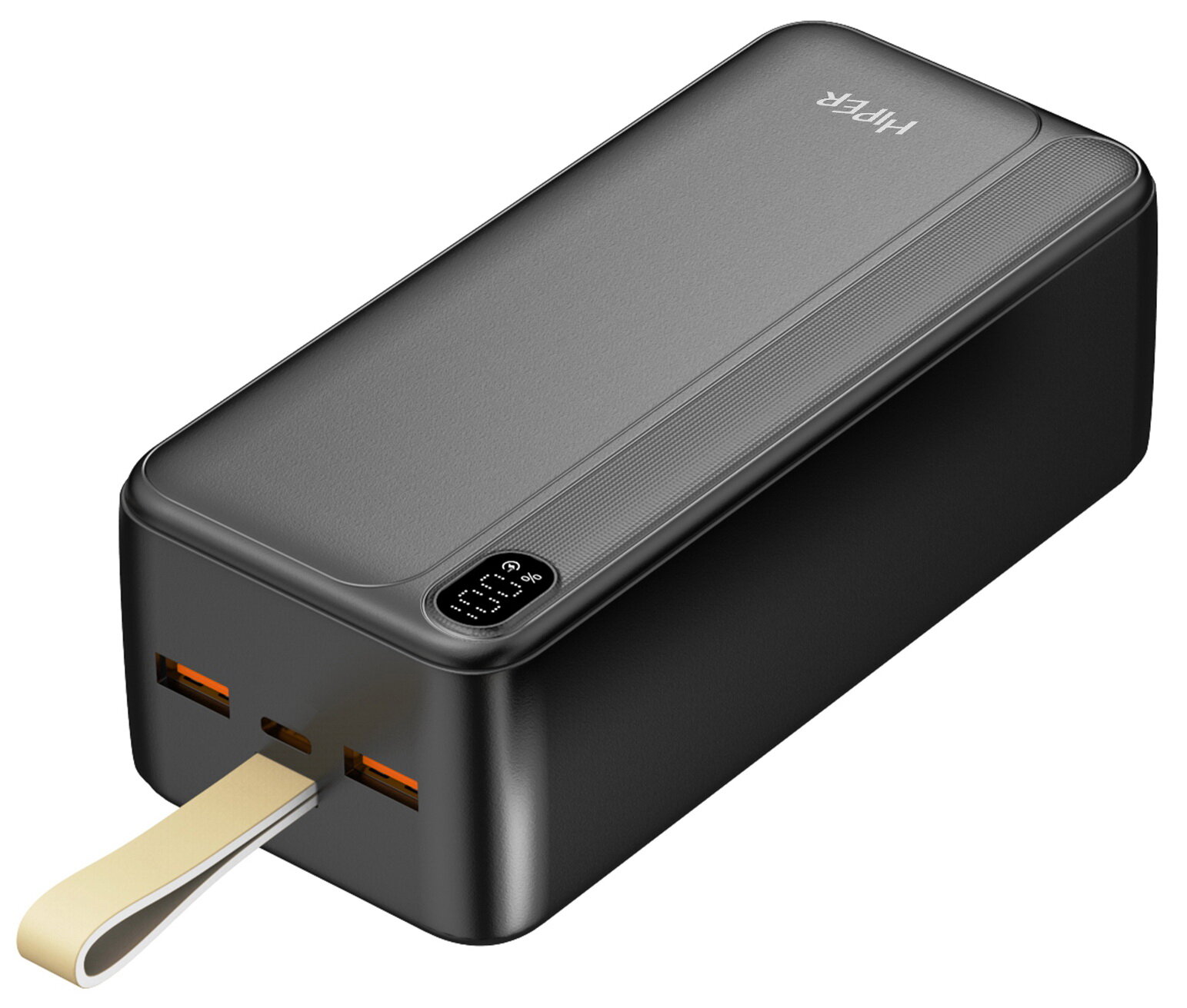 Внешний аккумулятор Hiper PRO 4XL PowerBank черный 40000 мАч быстрая зарядка