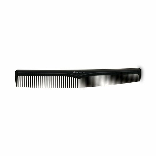 фото Расческа рабочая dewal pro серия эконом+, комбинированная, 17,5 см, черная dewal cosmetics